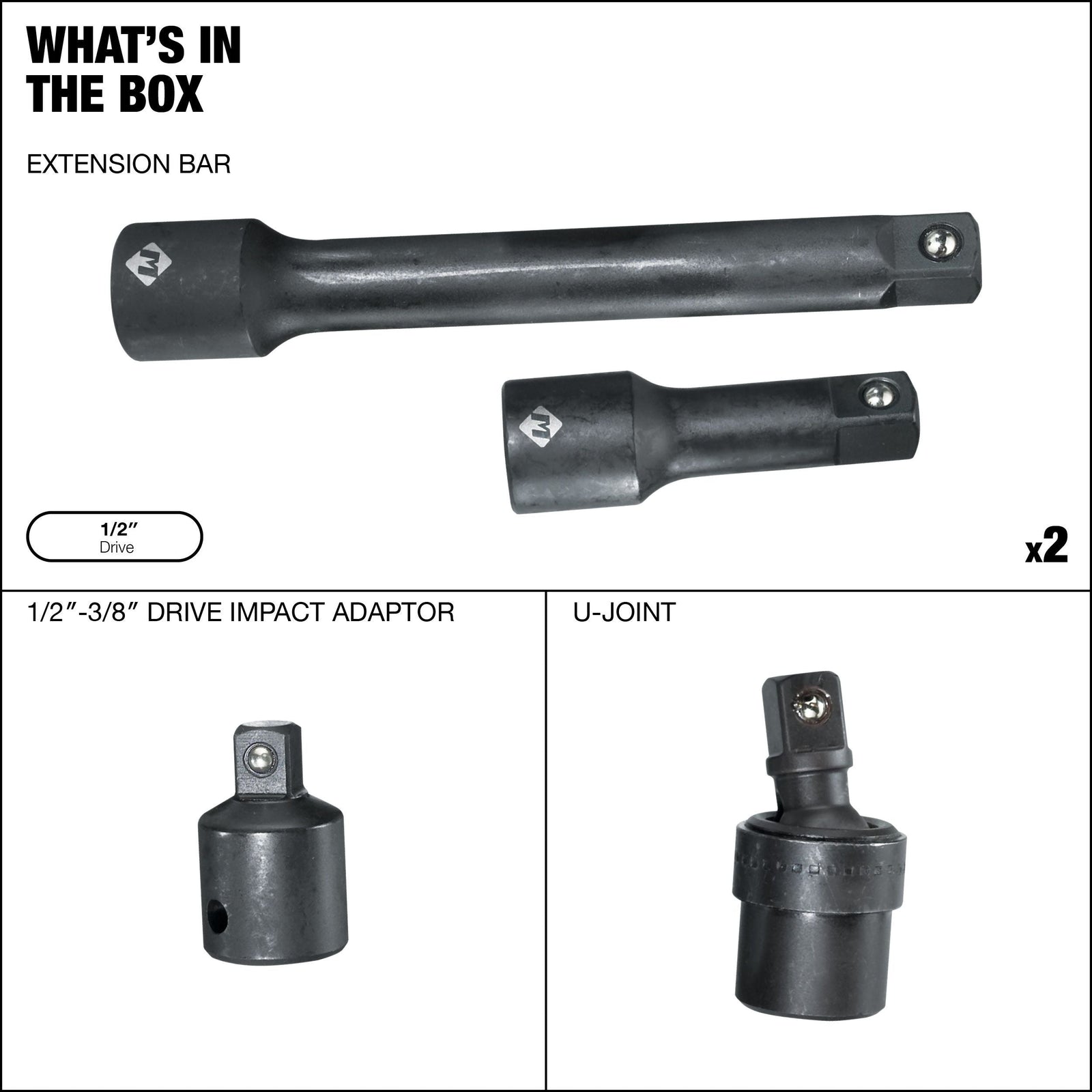 1/2-in Impact Accessory Kit, 4-pc C7A0 - product image 2