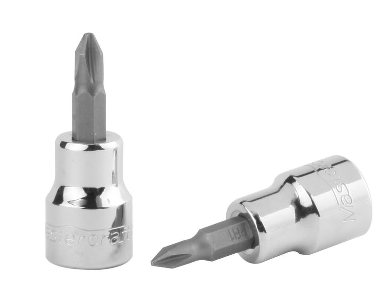 3/8-in Drive Philips Bit Socket, Assorted Sizes C6E4