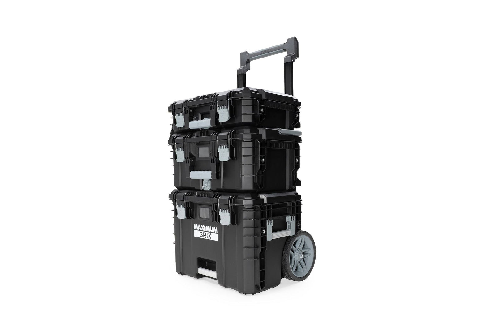 Brix Modular Portable Toolbox/Tool Storage System with Wheels, IP65, 23-in x 19-in x 33-in, 3-pc M2O3 - product image 1