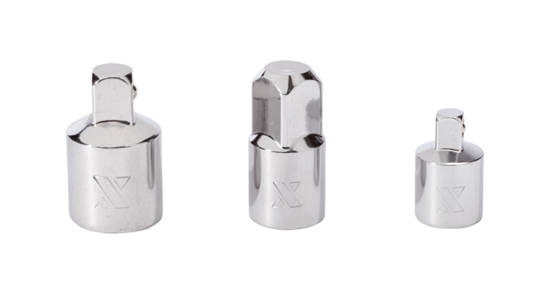 Socket Adapter Set, 3-pc, Nickel-Chrome Plating N6X7