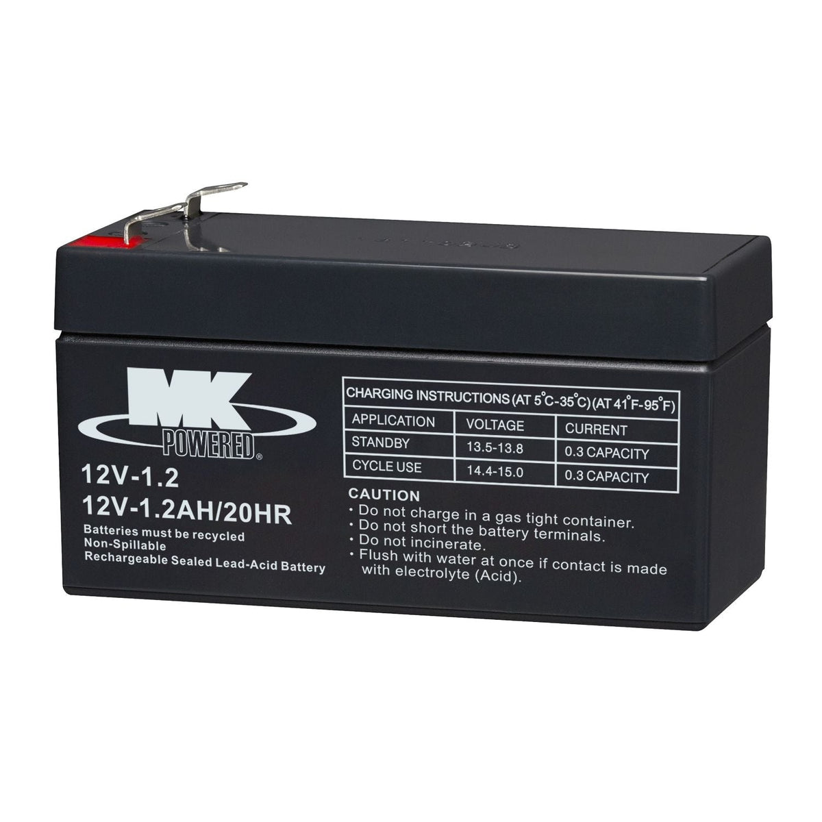 Battery 12-Volt 1.2 Ah SLA Battery, F1 Terminal M6B3 - product image 2