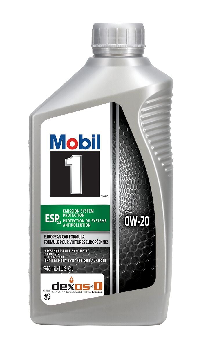 1 ESP Emission System Protection X2 Advanced Fuel Economy 0W20 Synthetic Engine/Motor Oil, 946-mL U3Q4