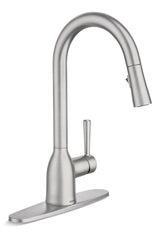 Adler Single Handle Pulldown Kitchen Faucet, Spot Resist Stainless V8B3 - product image 1