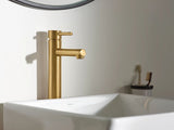 Align Single Handle High Arc Vessel Single Hole Bathroom Sink Faucet, WaterSense Certified, Brushed Gold H1X6 - product image 8