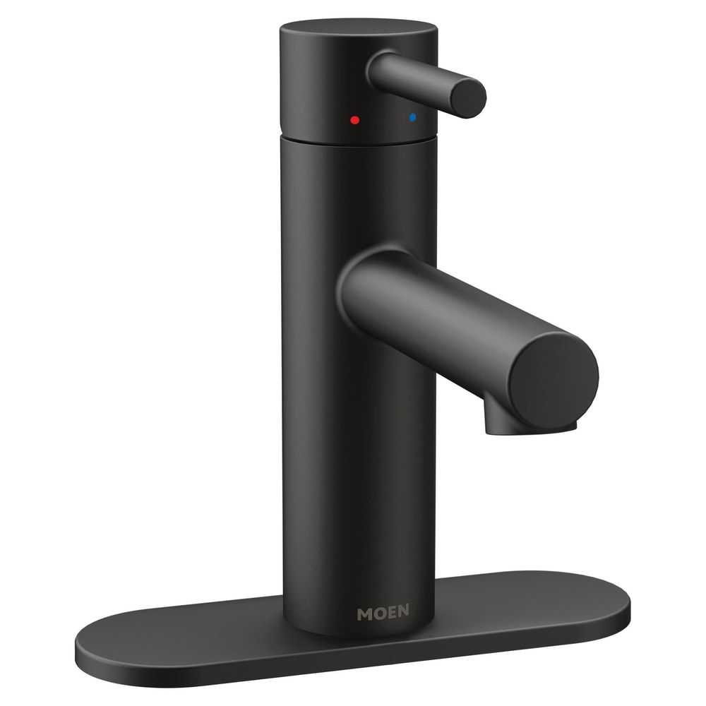 Align Single Handle Single Hole Bathroom Sink Faucet, Matte Black H4T4 - product image 2