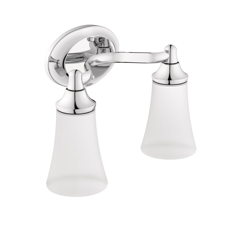 EVA Dual Vanity Lighting Fixture, Chrome G9A2