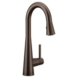 Sleek Single Handle High Arc Pull Down Sprayer Kitchen Faucet, Oil Rubbed Bronze K7Y5 - product image 1