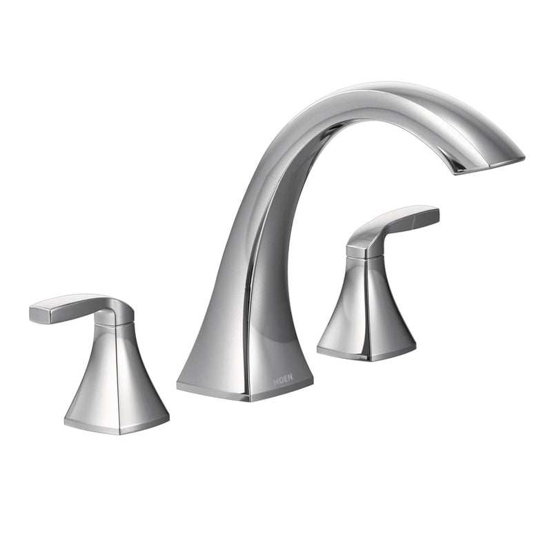 Voss 2-Handle Deck Mount Roman Tub Faucet Trim Kit, Valve Required, Chrome P7Z4