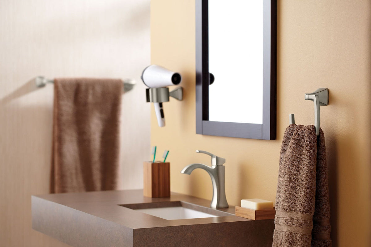 Voss Single Handle High Arc Single Hole Bathroom Sink Faucet, Brushed Nickel H1E4 - product image 3