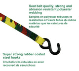 1,200-lb Retractable Camo Ratchet Tie Down Straps, 1-in x 10-ft, 2-pk Q2C2 - product image 5