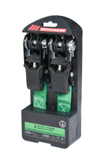 1,500-lb Padded Ratchet Tie Down Straps, Weatherproof, 1-in x 6-ft, 2-pk U5X8 - product image 1