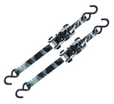 1,500-lb Snow Camo Ratchet Tie Down, 1-in x 10-ft, 2-pk Q1E6 - product image 2