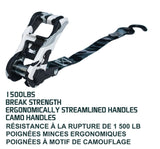 1,500-lb Snow Camo Ratchet Tie Down, 1-in x 10-ft, 2-pk Q1E6 - product image 5