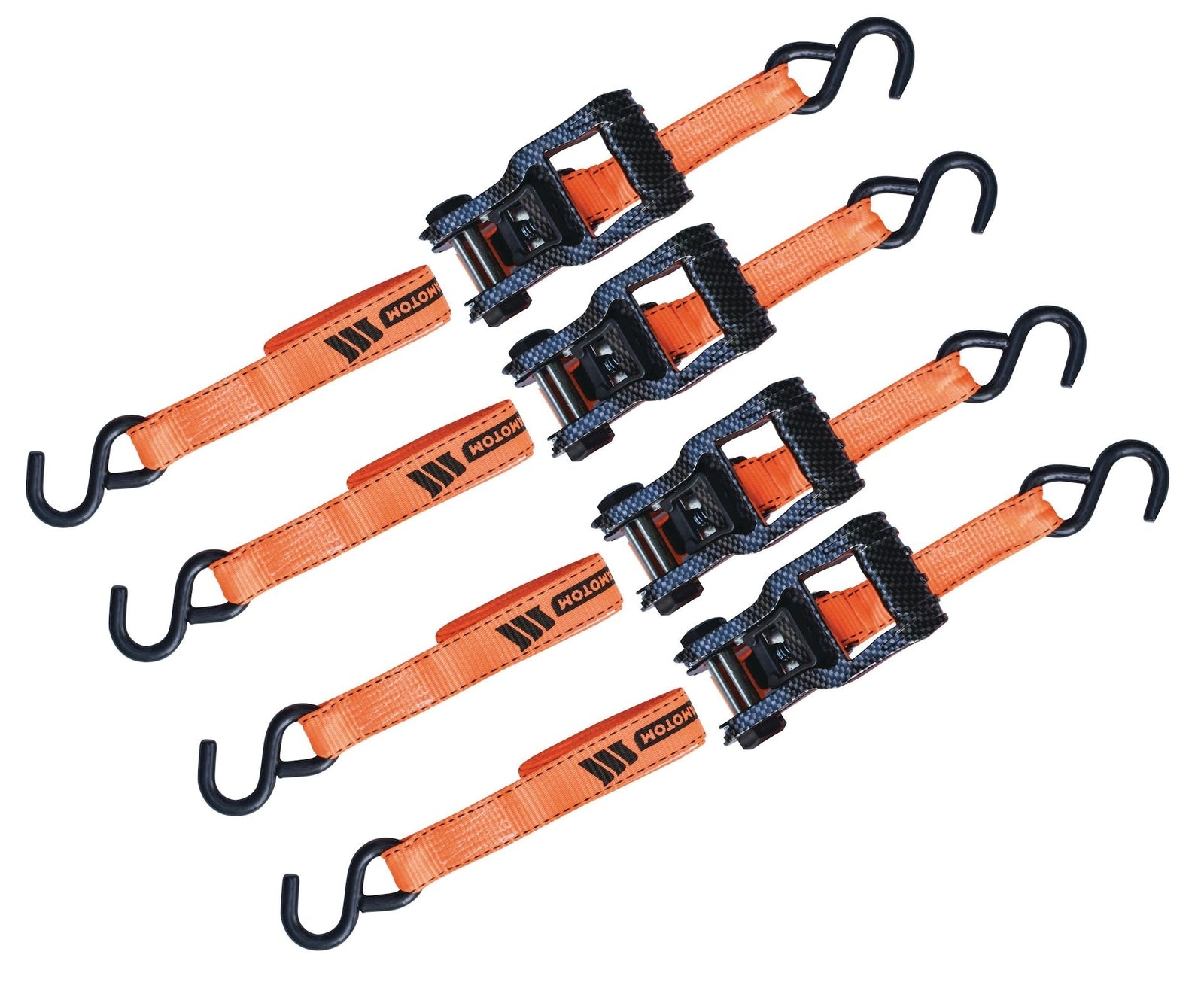 3,000-lb Heavy Duty Ratchet Tie Down Strap, 1.25-in x 14-ft, 4-pk P3C1 - product image 1