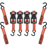 3,000-lb Heavy Duty Ratchet Tie Down Strap, 1.25-in x 14-ft, 4-pk P3C1 - product image 2