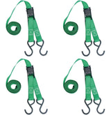 900-lb Cambuckle Tie-Down Straps, Weatherproof, 1-in x 10-ft, 4-pk E9J2 - product image 3