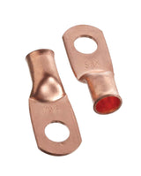 Copper Battery Cable Ends/Terminal Lugs/Ring Terminals, 1-Gauge, 3/8-in Stud K5O8 - product image 1