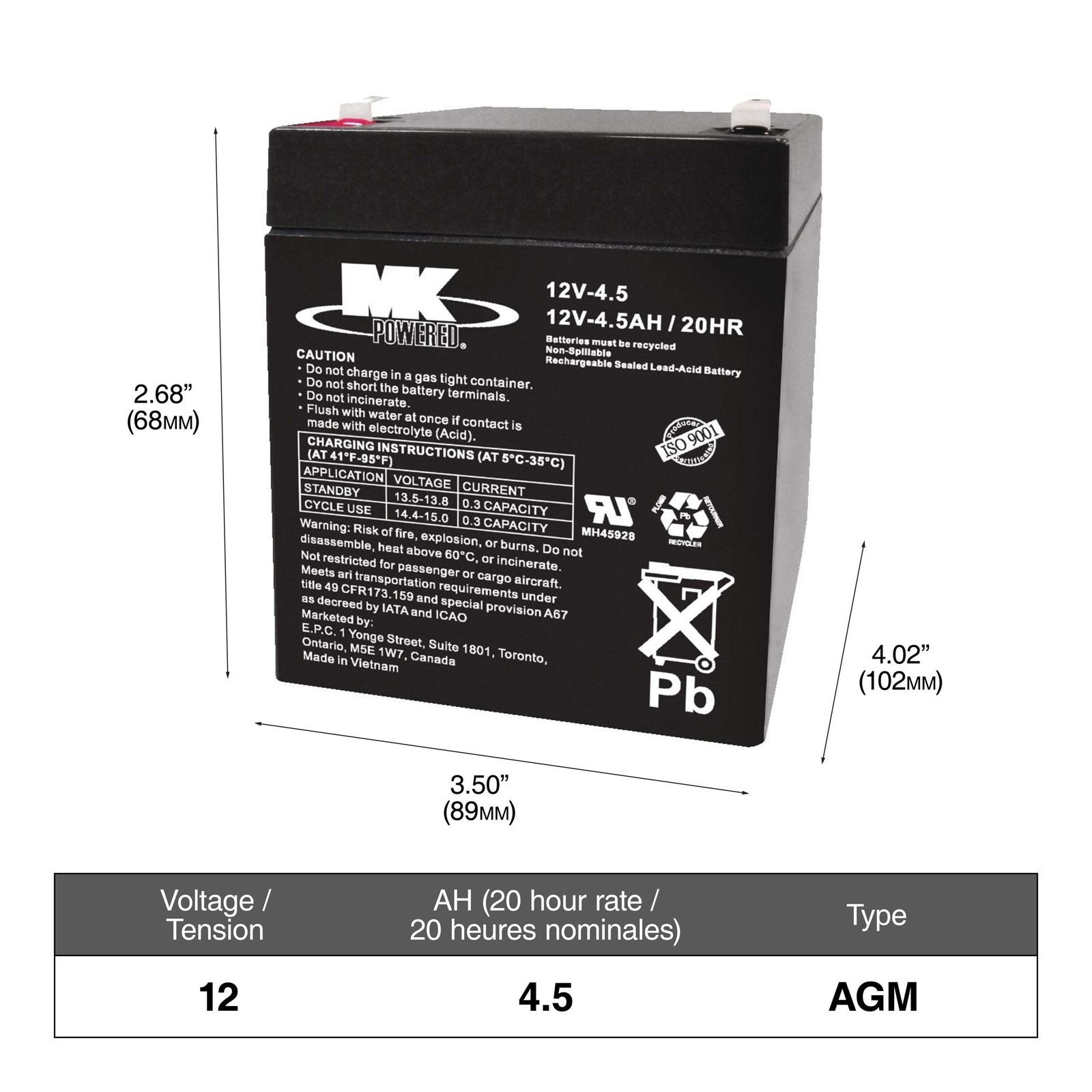 NAUTILUS EXTREME AGM Group Size 31 Battery U6X7 - product image 1