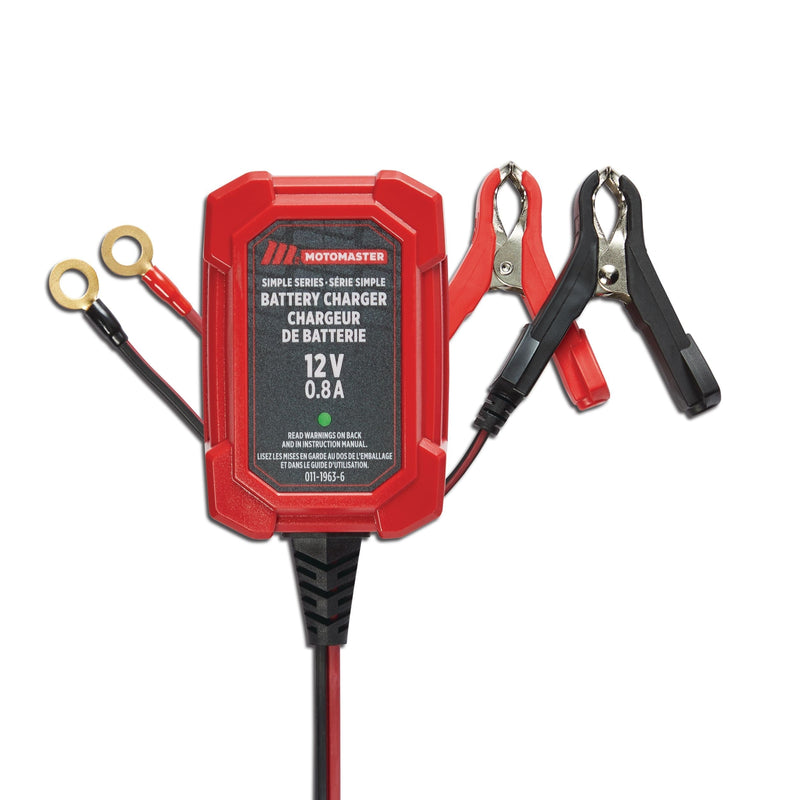 Simple Series Smart Battery Charger/Maintainer, Fully Automatic, 0.8-Amp, 12V A9D3