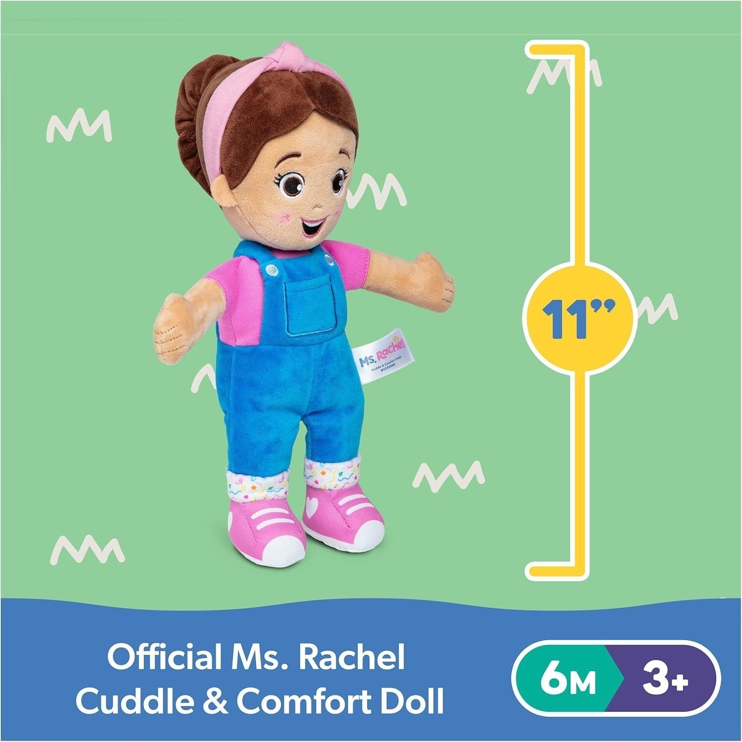 Rachel Cuddle & Comfort Doll 11-in Premium Plush, Ages 6 Months to 3+ A4Z4 - product image 4