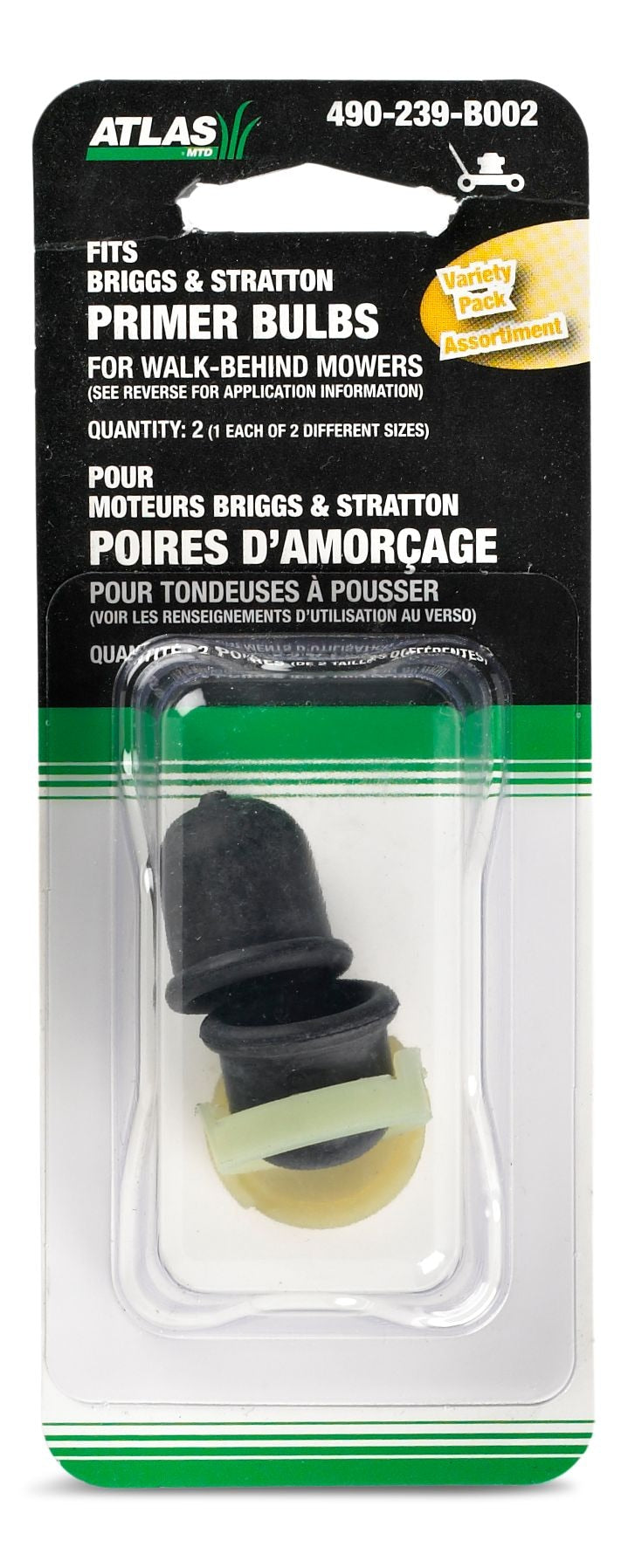 Briggs & Stratton Lawn Mower Engine Primer Bulbs, 2-Pc V5M4