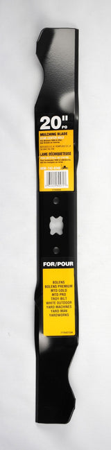 Mulching Lawn Mower Replacement Blade with Star Center Hole, 20-in, Black V9A1 - product image 1