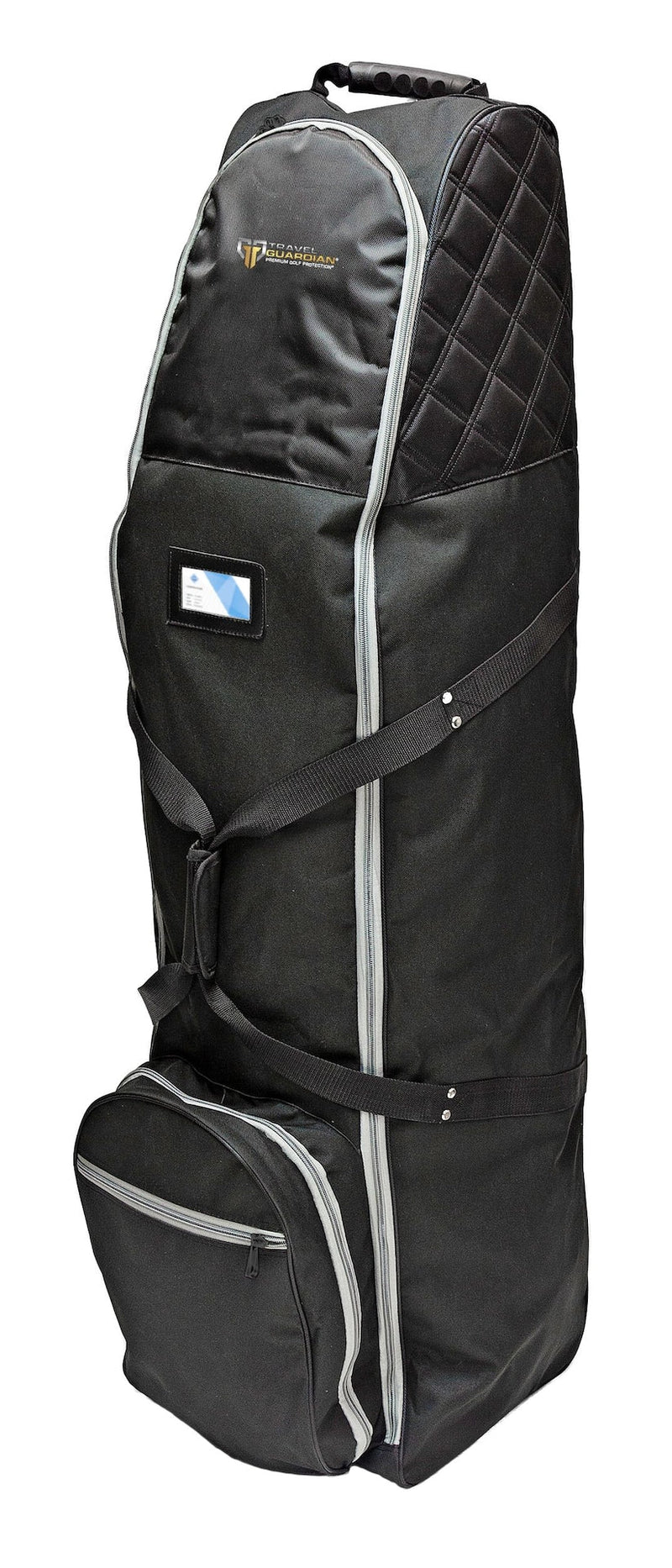 Premium Travel Golf Bag Cover with Quilted Protection & Extra Storage, Black R6K3