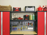 Bold 3.0 Series All-in-One Lockable Steel Garage Cabinetry Set with Bamboo Top, Black/Red, 48-in x 18-in x 76.75-in, 5-pc K9J1 - product image 6