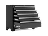 Bold 3.0 Series Lockable 5-Drawer Steel Tool Cabinet with Adjustable Legs, Fully-Welded, Black/Grey, 36-in A3V6 - product image 2