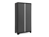 Bold Series Lockable 24-Gauge Steel RTA Storage Locker with 3 Shelves, Grey/Black, 42-in D9G3 - product image 1