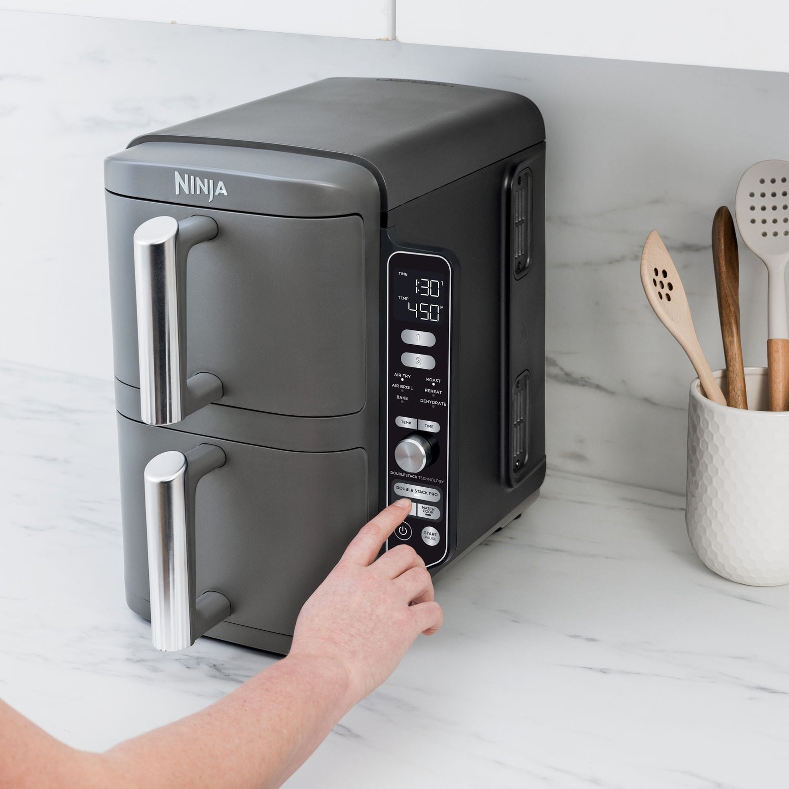 DoubleStack XL Multi-Rack Air Fryer with 2 Baskets & 6 Functions, 10-qt S2A5 - product image 8