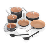 Extended Life Essential Ceramic Cookware Set, 12-pc, Dark Grey N1U3 - product image 3
