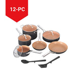 Extended Life Essential Ceramic Cookware Set, 12-pc, Dark Grey N1U3 - product image 4