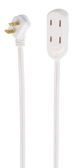 15-ft 16/2 Indoor Extension Cord, 3 Outlets, Flat Plug, White L0U6 - product image 4