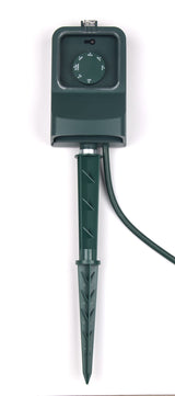 3-Outlet Outdoor Power Stake with 6-ft Cord and Timer, Green G3A4 - product image 1
