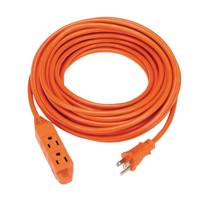 50-ft 16/3 Outdoor Extension Cord with 3 Grounded Outlets & Banana End, Orange D3Y9