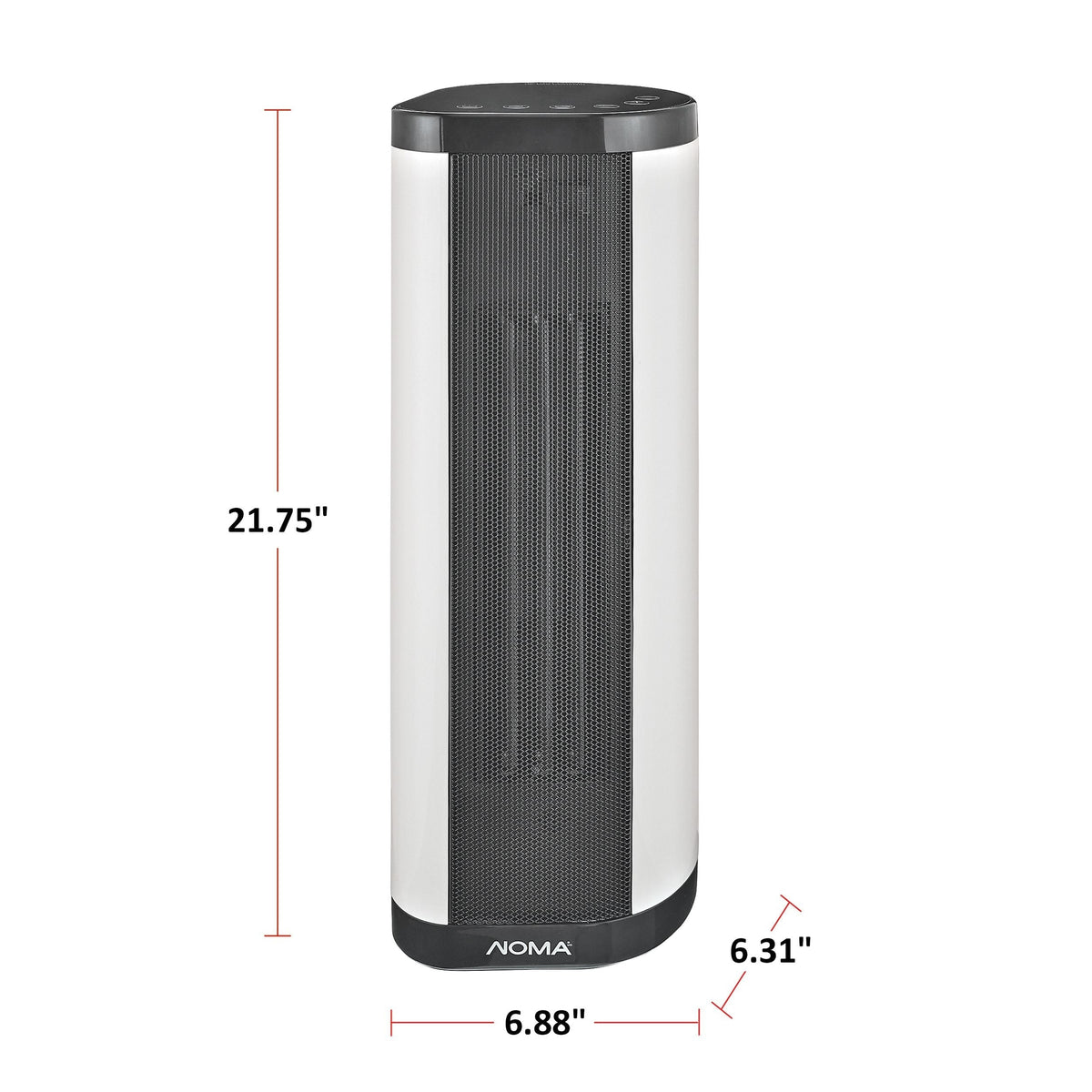 Oscillating Tower/Baseboard Heater withRemote Control & Thermostat, 1500W, White E5Q2 - product image 4