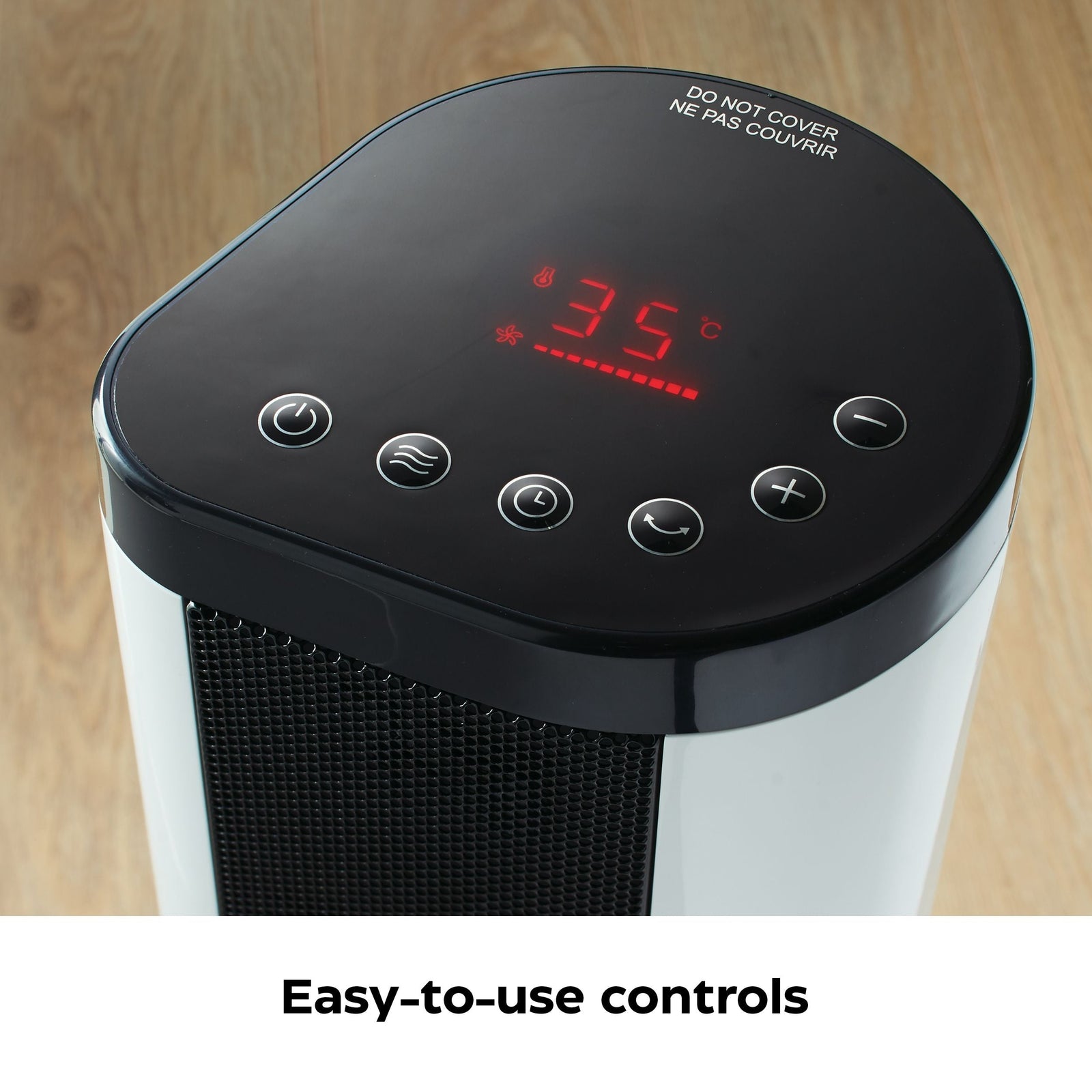 Oscillating Tower/Baseboard Heater withRemote Control & Thermostat, 1500W, White E5Q2 - product image 5