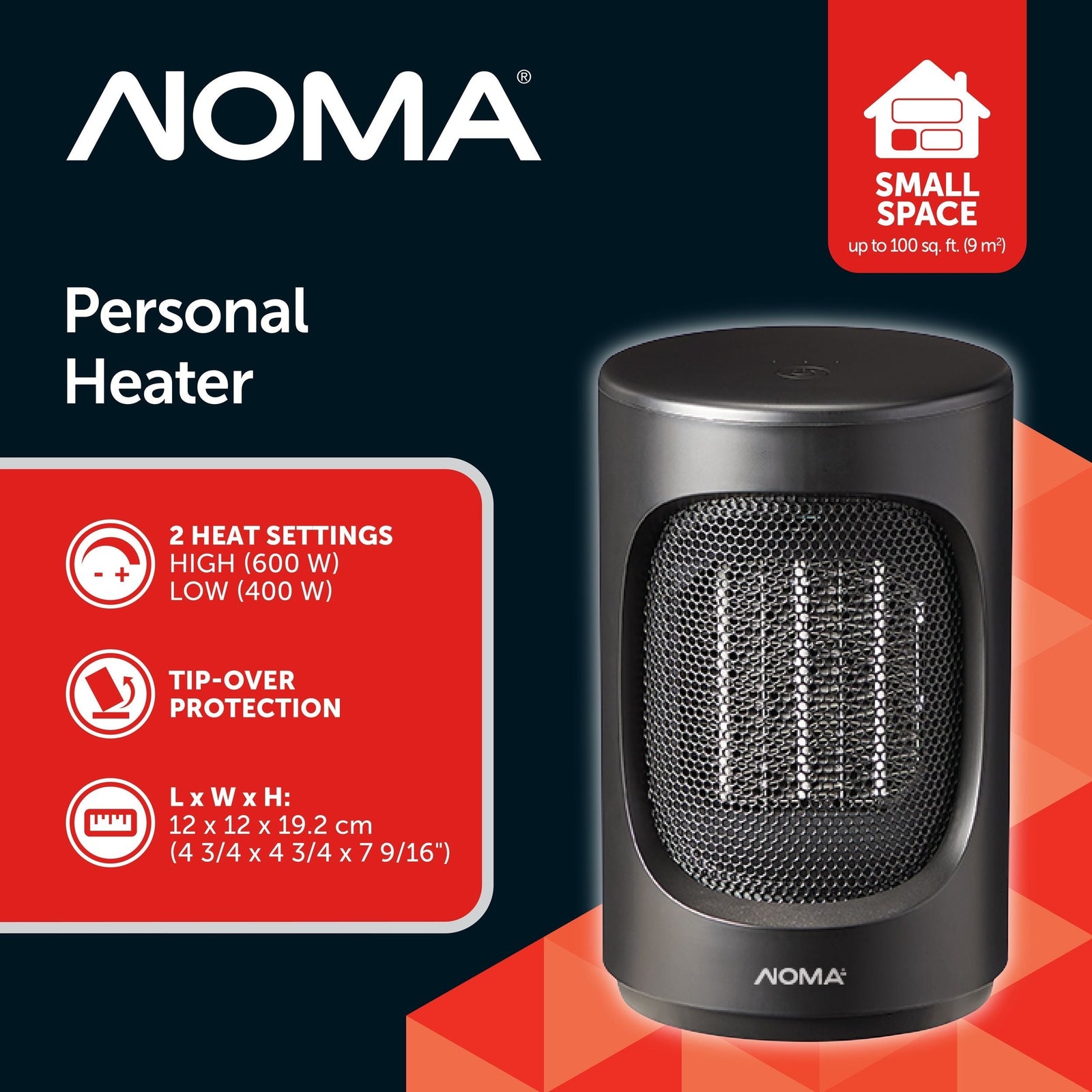 Personal Heater, 600 W, Black C0T7 - product image 2