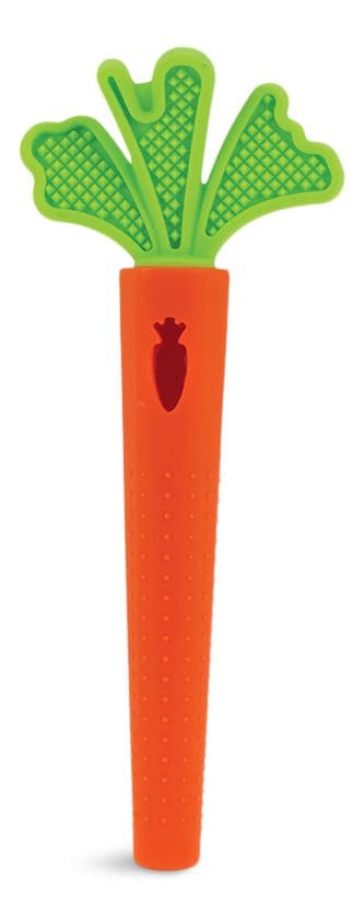 BPA-Free Hollow Silicone Sensory Carrot Teething Tube L8J6 - product image 1