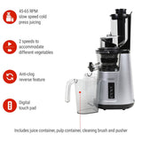 Wide Mouth Cold Press Slow Juicer with Anti-Clog A4F9 - product image 4