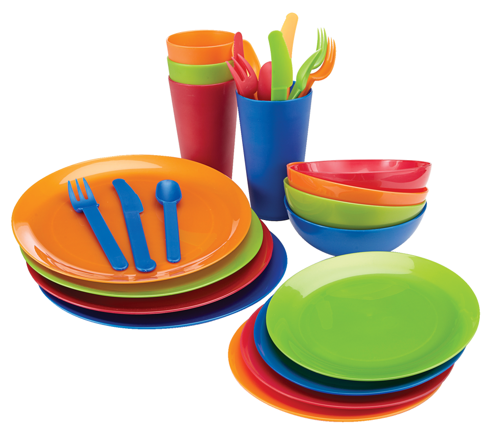 Acrylic Colourful Dinner Set, 33-pc Y4M4 - product image 2