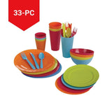 Acrylic Colourful Dinner Set, 33-pc Y4M4 - product image 3