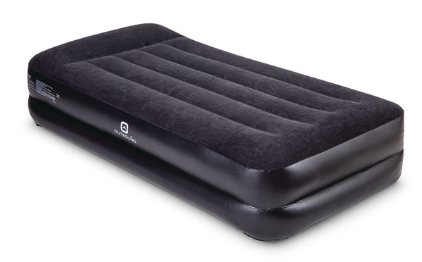 Twin Double-High Inflatable Air Mattress with Built-In Pump & Pillow B2J8