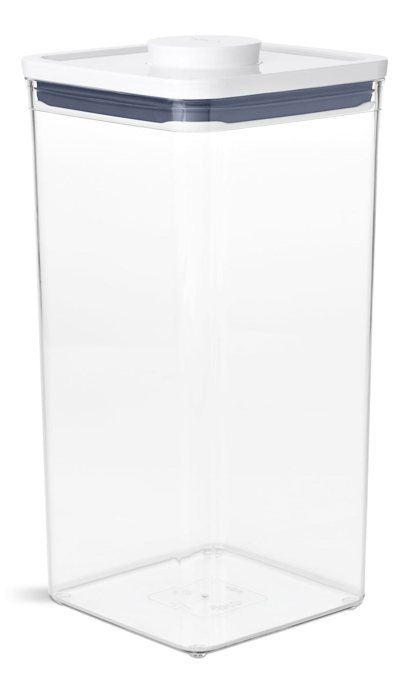 Big Square Plastic Pantry Storage POP Container, 5.7-L, Tall, BPA-Free H4E2
