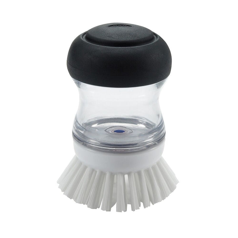 Refillable No-Mess Soap Dispensing Palm Cleaning Brush X4G9