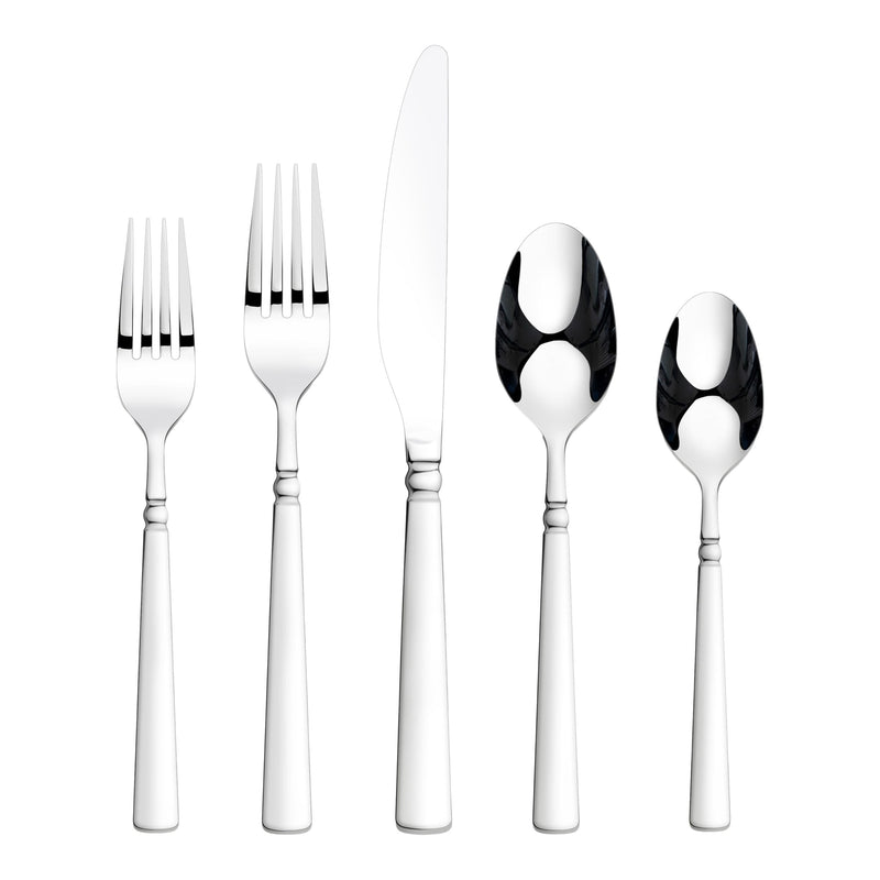 Collar Banded Flatware Set, Serves 4, 20-pc J3U7