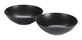 Dorset Large Coupe Stoneware Bowl Set, Oven Safe, 2-pk, Black Reactive P4U0 - product image 1