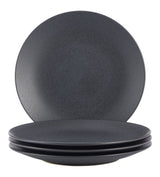 Dorset Stoneware Dinner Plate Set, Black Reactive, 4-pk, Oven Safe C9Y5 - product image 1
