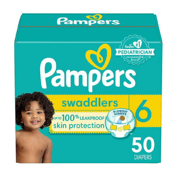 Swaddlers Size 6 Leak-Free Diapers, 50-pc N6B7